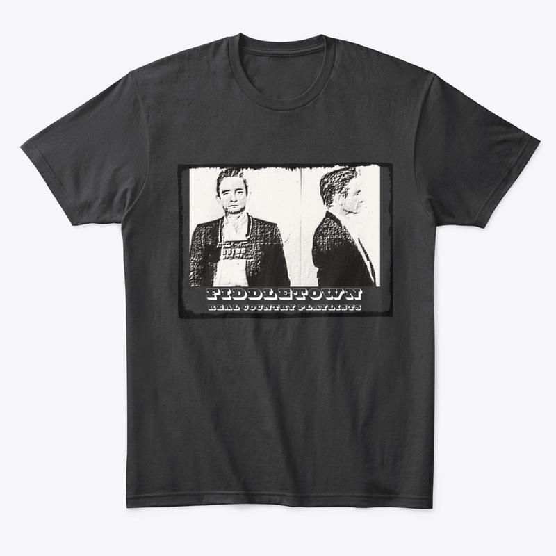 Man In Black Mug Shot Sketch T-shirt