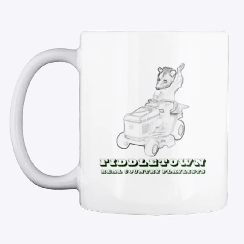 Possum Riding a Mower Coffee Mug